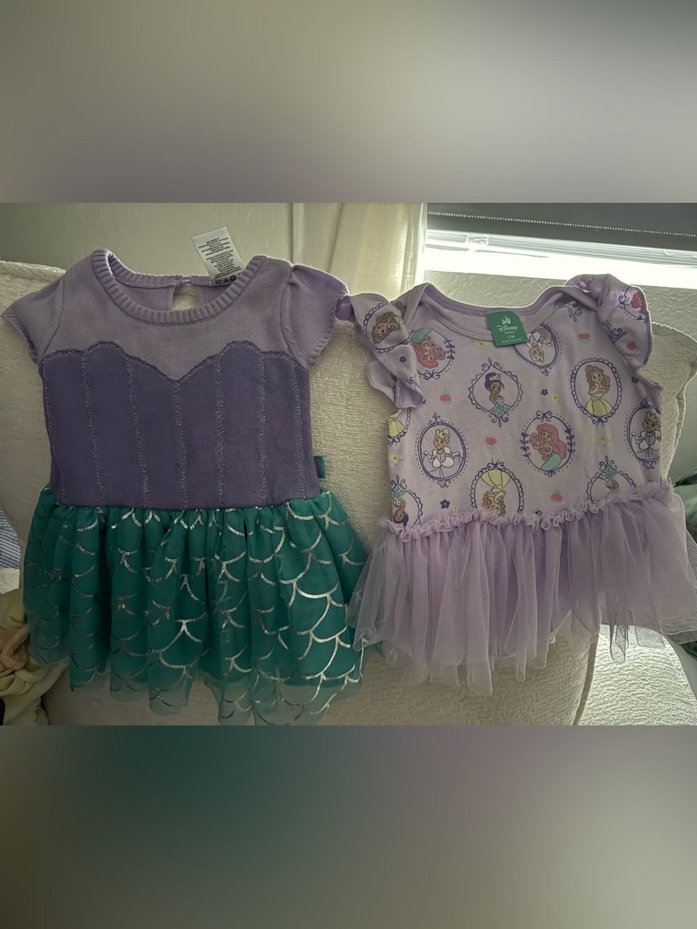 Disney Purple and Teal Mermaid & Princess Tutu Dresses